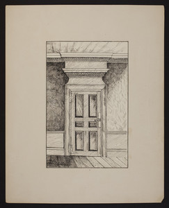 Early New England Interiors. [Nichols House, now Pierce-Nichols House, parlor door.]