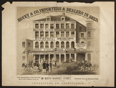Hovey and Co., importers and dealers in seed, 53 North Market Street, Boston, Mass., 1850s