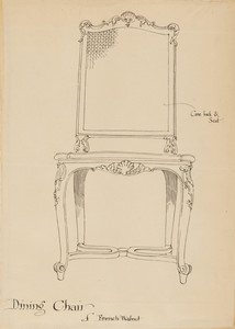 "Dining Chair of French Walnut"