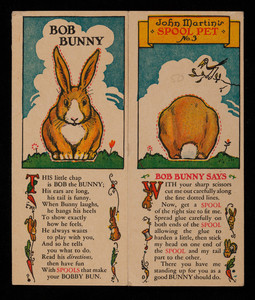 Bob Bunny, Spool Cotton Co., Newark, New Jersey