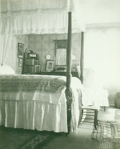 Interior view of Jewett House guest bedroom, South Berwick, Me.