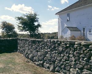 Building and stone walls, Casey Farm, Saunderstown, R.I.