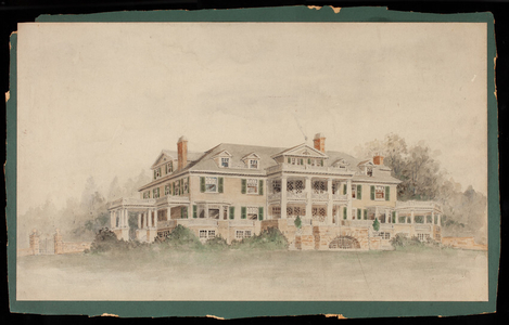 South Elevation of the Brae Burn Country Club, Newton, Mass.