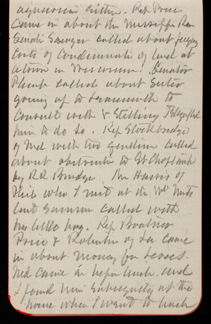 Thomas Lincoln Casey Notebook, February 1890-April 1890, 38, aquarium either. Rep Price