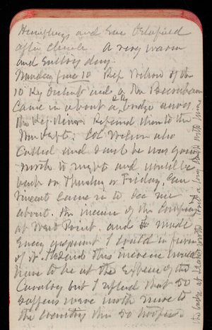 Thomas Lincoln Casey Notebook, May 1889-July 1889, 35, Humphreys and [illegible] Delafield