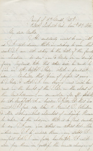 Letter from Charles Francis Adams, Jr. to Abigail Brooks Adams, 8 January 1865