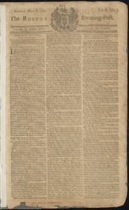 The Boston Evening-Post, 7 October 1765