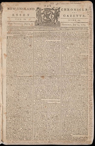 The New-England Chronicle: or, the Essex Gazette, 13 July 1775