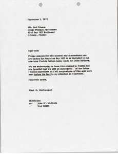 Letter from Mark H. McCormack to Rod Gibson