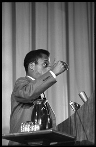 James Baldwin, speaking at the Youth, Non-Violence, and Social Change conference, Howard University