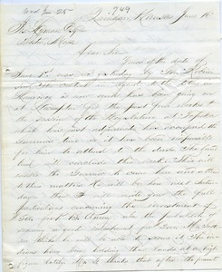 Letter from L. C. Smith to Joseph Lyman