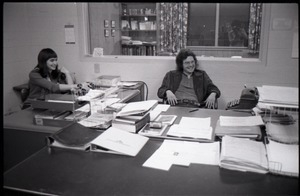 Darlene Cobleigh and Mike Scanlon in office