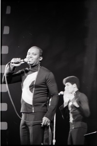 Richard Nader's Rock and Roll Revival concert at the Springfield Civic  Center: the Drifters: Grant Kitchings and Johnny Moore, dancing, December  26, 1972