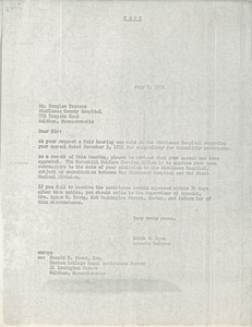 Letter from Edith M. Ryan to Douglas Travers