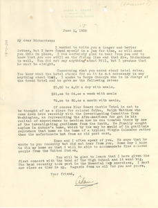 Letter from Alton Adams to Edward S. Richardson