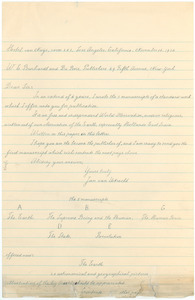 Letter from Jan van Ubrecht to W.E.B. Du Bois