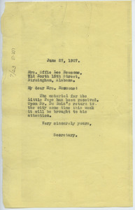 Letter from Crisis to Effie Lee Newsome