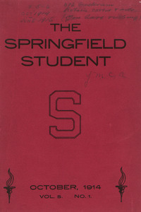 The Springfield Student (vol. 5, no. 1), October 1914