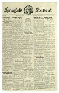 The Springfield Student (vol. 23, no. 01) September 29, 1932