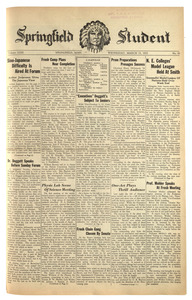 The Springfield Student (vol. 23, no. 18) March 15, 1933