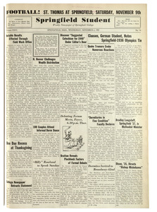 The Springfield Student (vol. 26, no. 14) November 6, 1935