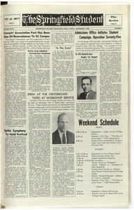The Springfield Student (vol. 47, no. 07) Nov. 06, 1959