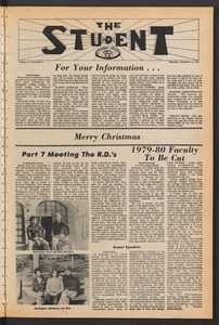 The Springfield Student (vol. 72, no. 9) Dec. 14, 1978