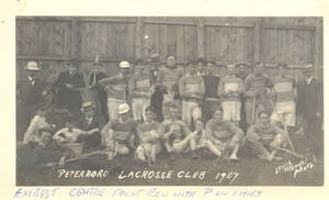 Ernest Best and the Peterboro Lacrosse Club postcard