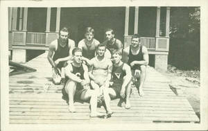Training School Swimmers at Gladden Boathouse, c. 1910