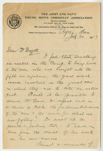 Frederick G. White to Dr. Laurence L. Doggett (July 20, 1917)