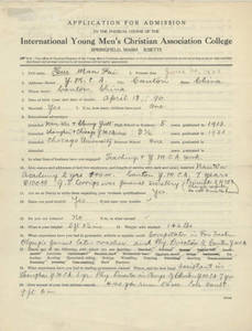 Application for Hui Man Fai (1923)