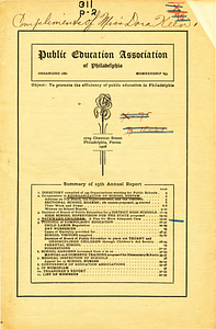 25th Annual Report, Public Education Association of Philadelphia