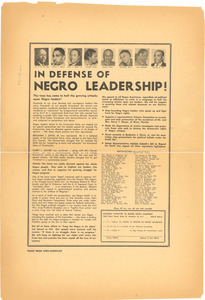 In defense of Negro leadership!