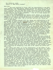 Letter from Fielding Ford to the Editor of Public Journal