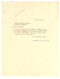 Letter from Crisis to Winifred Kirkland