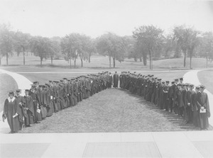 Class of 1923 during commencement exercises