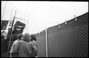 Behind stage on the Boston Common, for Smokey Robinson's last Boston appearance with the Miracles