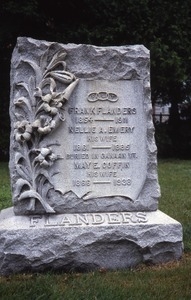 Northampton (Mass.) gravestone: Flanders, Frank (1854-1911)