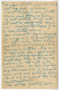 Unsigned and undated letter believed to be from Dr. James Naismith, ca. 1918-1919
