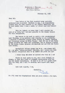 Letter from Roberts J. Wright to Calvin J. Martin (Feb. 24, 1962)