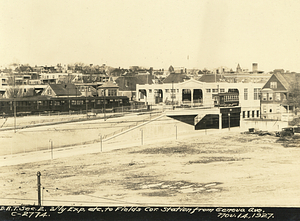 Dorchester Rapid Transit section 2. West exposure to Fields Corner Station from Geneva Avenue