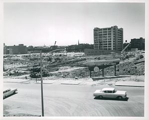 Boston Herald Traveler Site from corner of Broadway and Albany Street