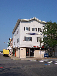 The Kingman/Bourdon Block at 369 Main Street, Wakefield, Mass.