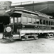 Converted Horsecar at Arlington Heights Station, 1898