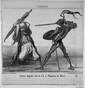 Combat singulier entre le Cid et l'Empereur du Maroc.