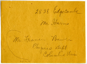 Address of Francis Bowen