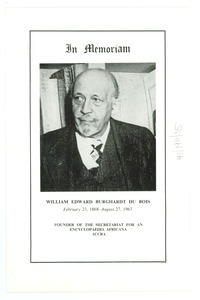 In Memoriam of W. E. B. Du Bois