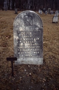 Seventh Day Baptist Cemetery (Berlin, N.Y.) gravestone: Green, Eglon (d. 1864)