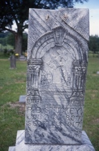 Mountain Creek Cemetery (Mississippi) gravestone: Stuckey, R. B. (d. 1917)