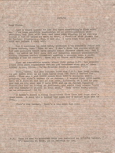 Correspondence from Lou Sullivan to Eldon Murray (October 5, 1988)